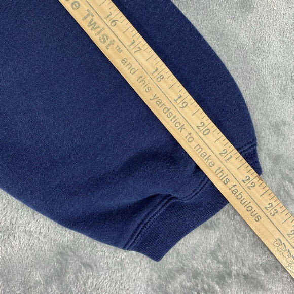 Vintage Michigan Wolverines‎ Sweatshirt Mens Size XXL Blue Embroidered 1/4 Zip - Picture 11 of 13